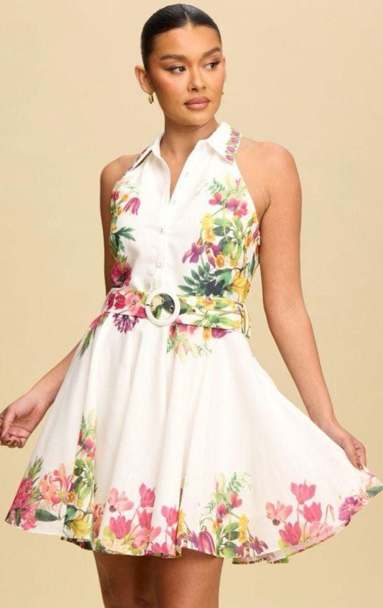 Samar Mini Dress - Vintage Blossom