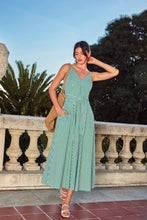 Load image into Gallery viewer, Green Tripolli Midi Dress
