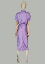 Load image into Gallery viewer, Vestido Drapeado Lavanda
