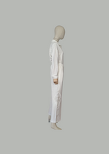 Load image into Gallery viewer, Set pantalon y camisa de lino blanco
