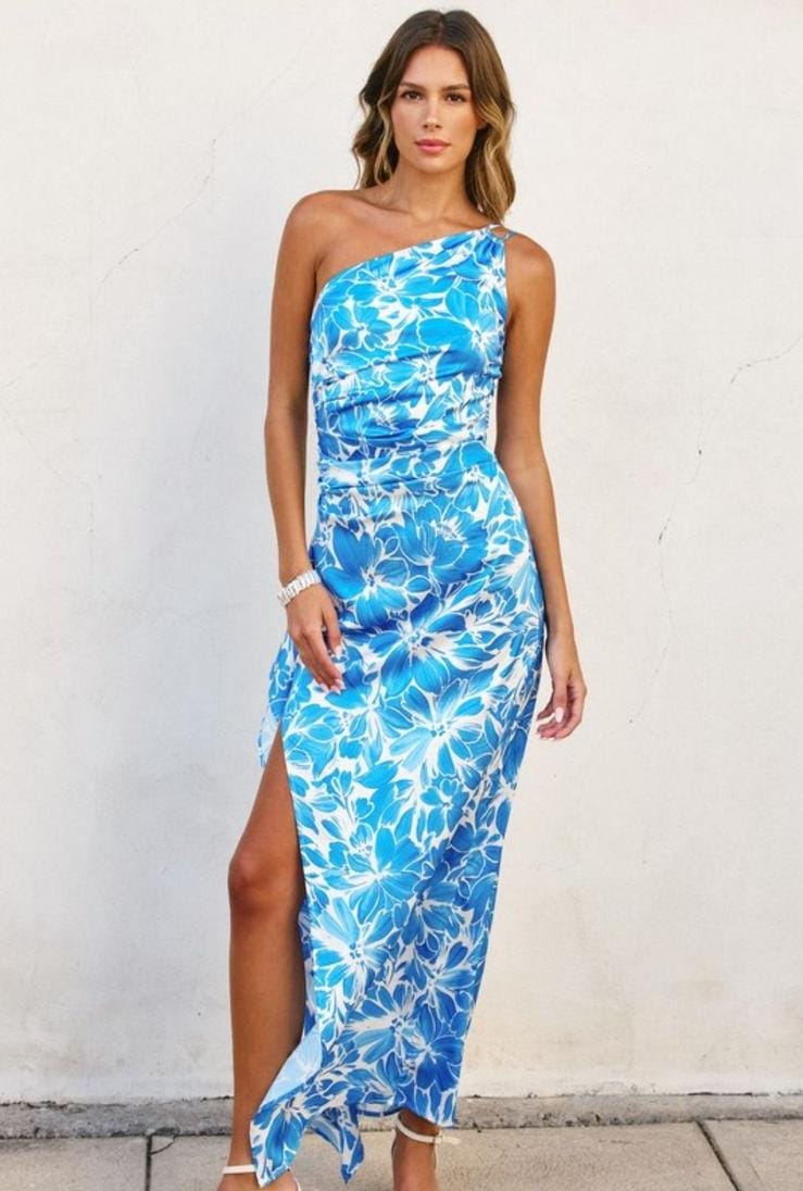 Blue Floral Dress