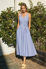 Load image into Gallery viewer, Blue Tripolli Midi Dress
