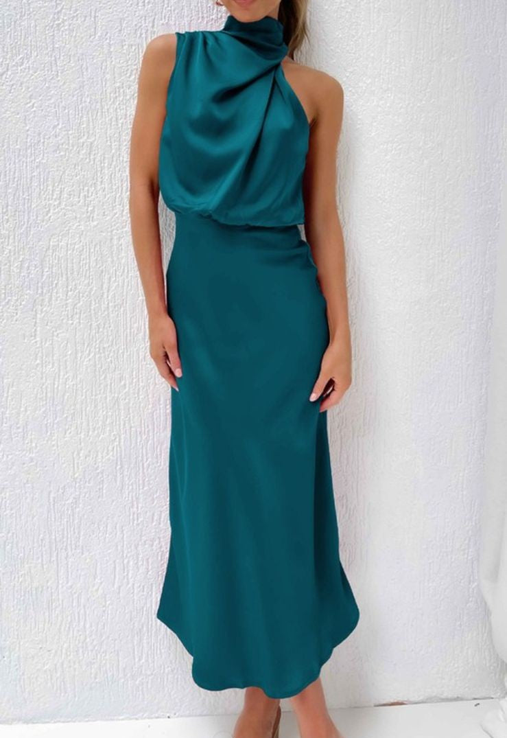 Oil Blue Dress