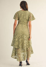 Load image into Gallery viewer, Green Crochet Dress
