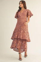 Load image into Gallery viewer, Rose Crochet Dress
