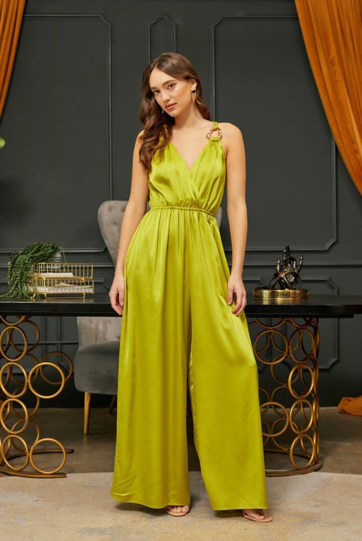 Jumpsuit verde limon