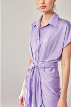 Load image into Gallery viewer, Vestido Drapeado Lavanda

