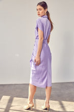 Load image into Gallery viewer, Vestido Drapeado Lavanda
