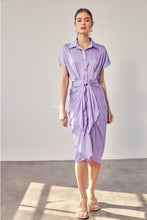 Load image into Gallery viewer, Vestido Drapeado Lavanda
